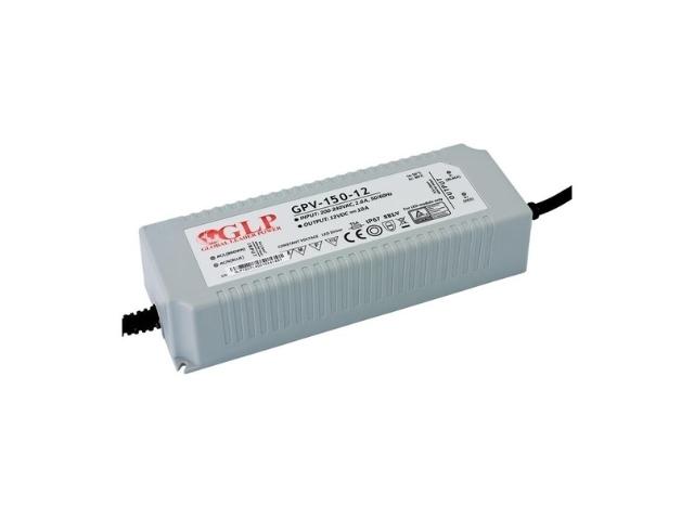 FUENTE ALIMENTACION LED 200 - 240V AC 1 SAL. CAJA ESTANCA 12V DC 10 AMP. 156 WAT. GLP IP67