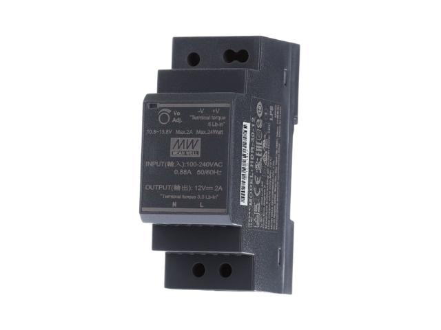 FUENTE ALIMENTACION 85-264 VAC 1 SAL. CARRIL DIN 12V DC 2,5 AMP. 30 WAT. VELLEMAN IP20