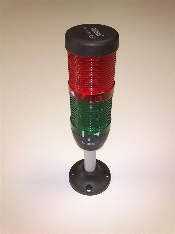 EMAS BALIZA LED ROJO/VERDE 24V