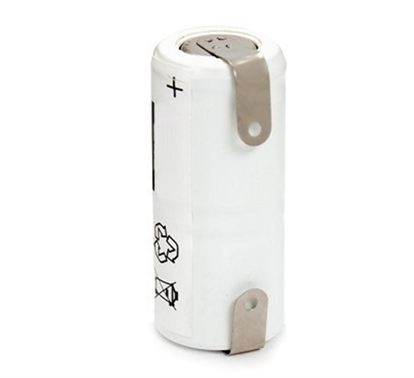 BATERIA PACK Ni-MH 2,4V 170mAh 1/3AA X 2 DIAMETRO 14x33,5mm CON TERMINALES