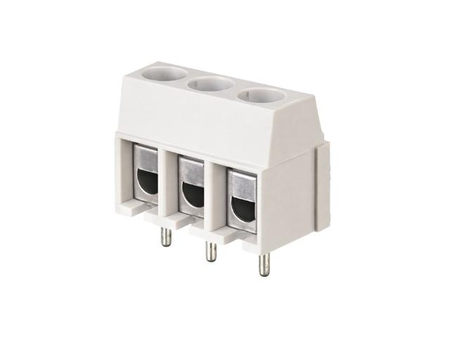 REGLETA CIRCUITO IMPRESO HEMBRA 3 PINES RECTA 5,08 mm 0,5 2,5 mm2 15A 250V GRIS TORNILLO EMPOTRAR