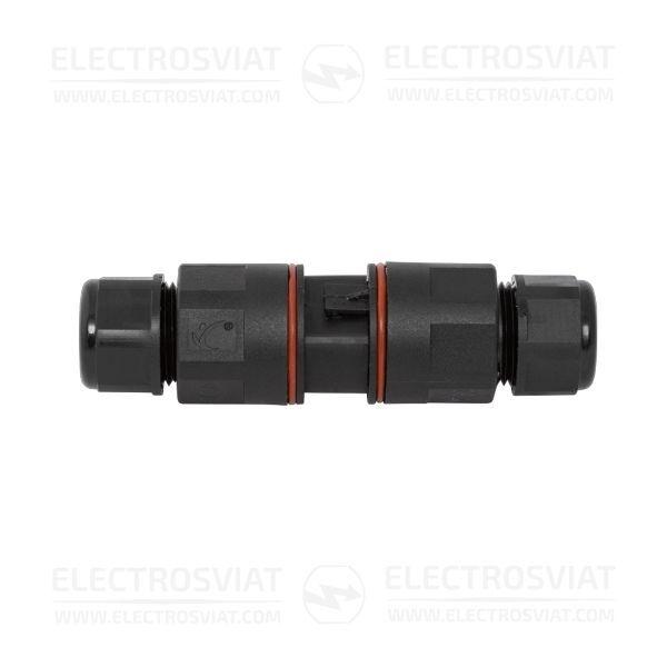 CONECTOR ESTANCO CON UNION Y CONEXION RAPIDAS MACHO-HEMBRA