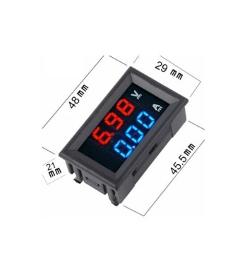 DISPLAY LED PARA MEDICIÓN DE VOLATAJE Y AMPERIOS