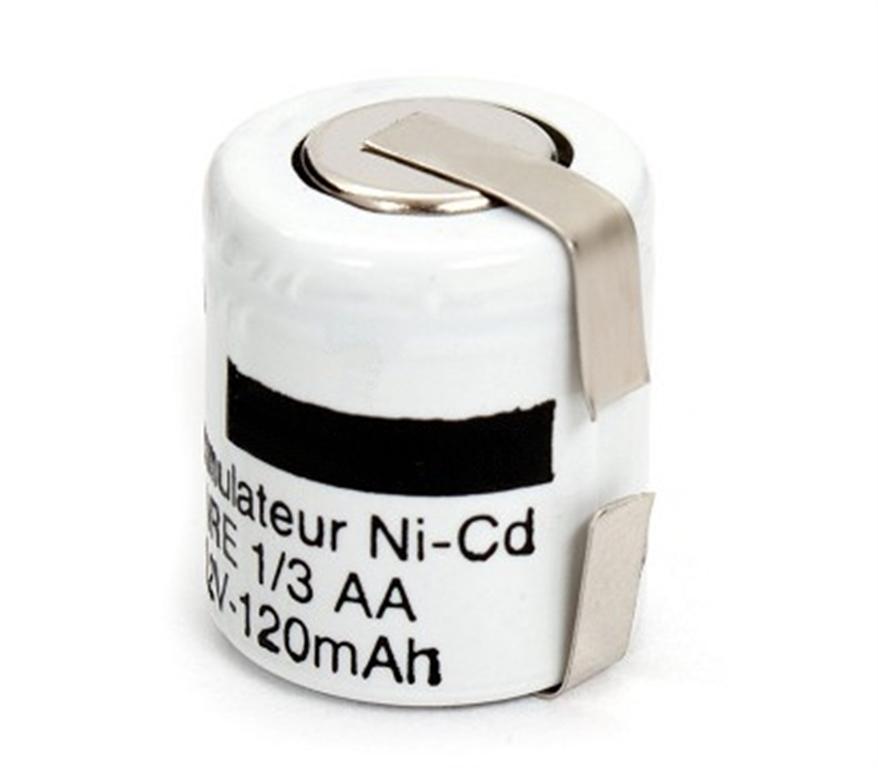 BATERIA NI-CD 1,2V 170mAh 1/3AA DIAMETRO 14,1x17,5mm CON TERMINALES