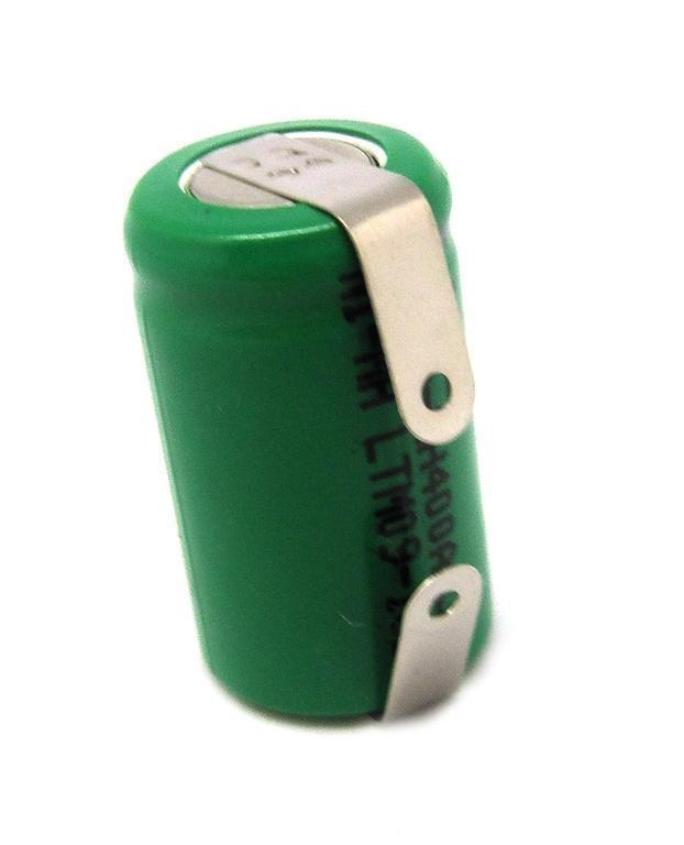 BATERIA Ni-MH 1,2V 650mAh 2/3AA DIAMETRO 28X14mm CON TERMINALES