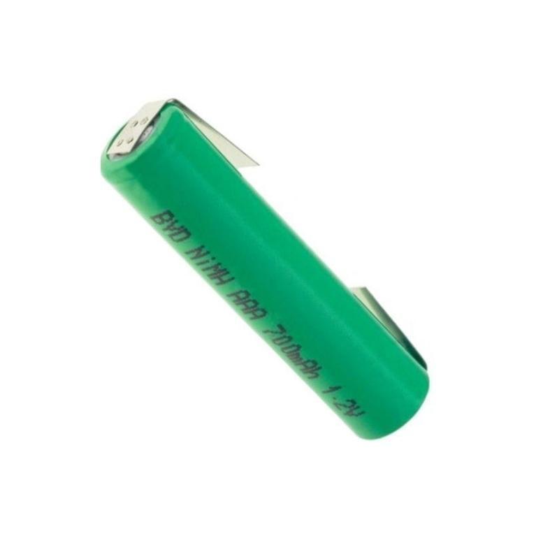 BATERIA Ni-MH 1,2V 800mAh R3 / AAA DIAMETRO 10,5x42,5mm CON TERMINALES