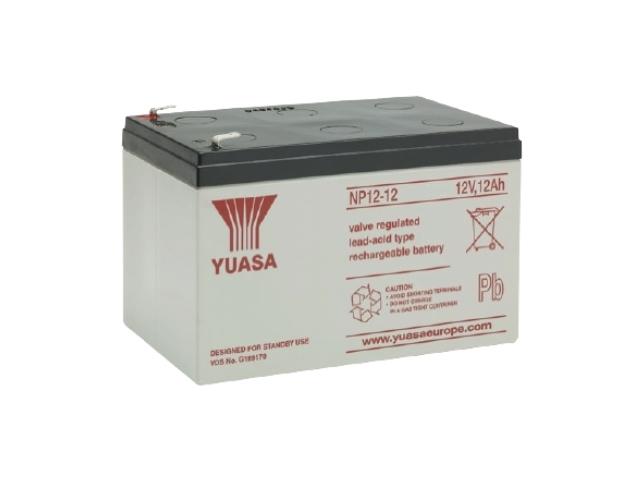 BATERIA PLOMO-GEL 12V 12Ah MEDIDA 151 x 98 x 97,5 mm FASTON 6,35 mm YUASA