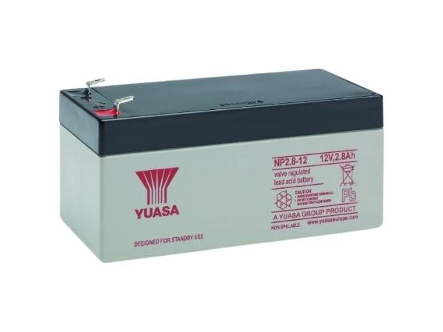BATERIA PLOMO-GEL 12V 2,8 Ah MEDIDA 134 x 67 x 64 mm FASTON 6,3 mm YUASA