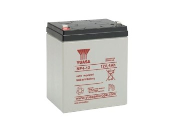 BATERIA PLOMO-ACIDO 12V 4Ah MEDIDA 90 x 70 x 106 mm FASTON 6,3 mm YUASA