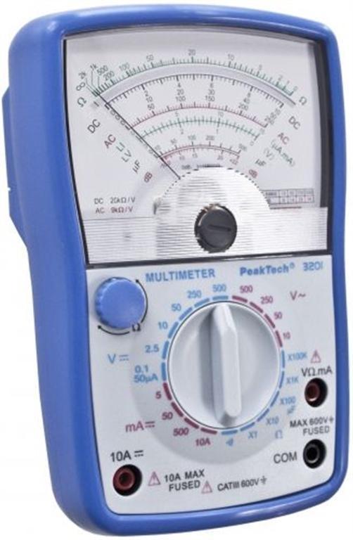 PEAKTECH MULTíMETRO ANALÓGICO 500VAC/DC