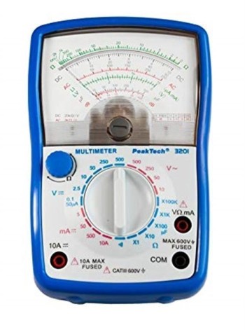PEAKTECH MULTíMETRO ANALÓGICO 500VAC/DC