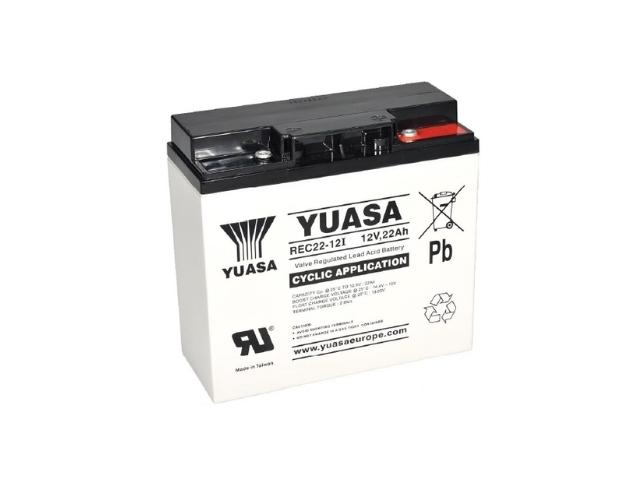 BATERIA PLOMO CALCIO 12V 22Ah MEDIDA 181 x 76 x 167 mm TORNILLO M5 YUASA