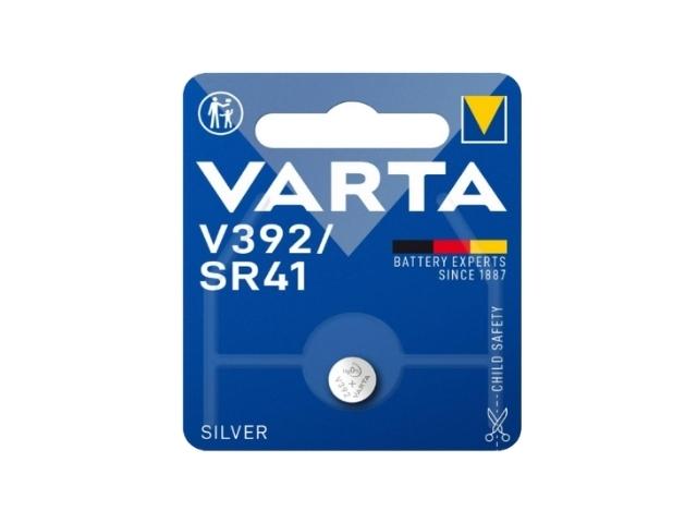 PILA ALCALINA 1,55V SR41  7,9x3,6mm 40mAh 1uds. VARTA