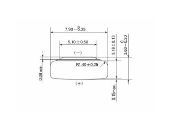 PILA ALCALINA 1,55V SR41  7,9x3,6mm 40mAh 1uds. VARTA