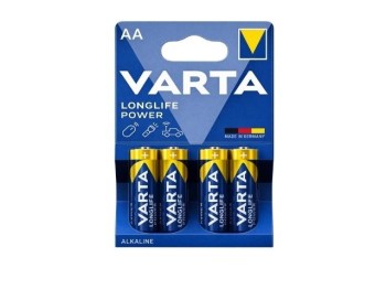 PILA ALCALINA 1,5V AA  14,5x50,5mm 2950mAh 4uds. VARTA