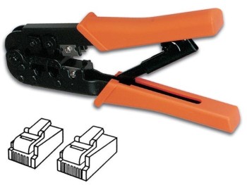 ALICATE ELECTRONICA FUNC.CRIMPADO RJ12 Y RJ45 VELLEMAN