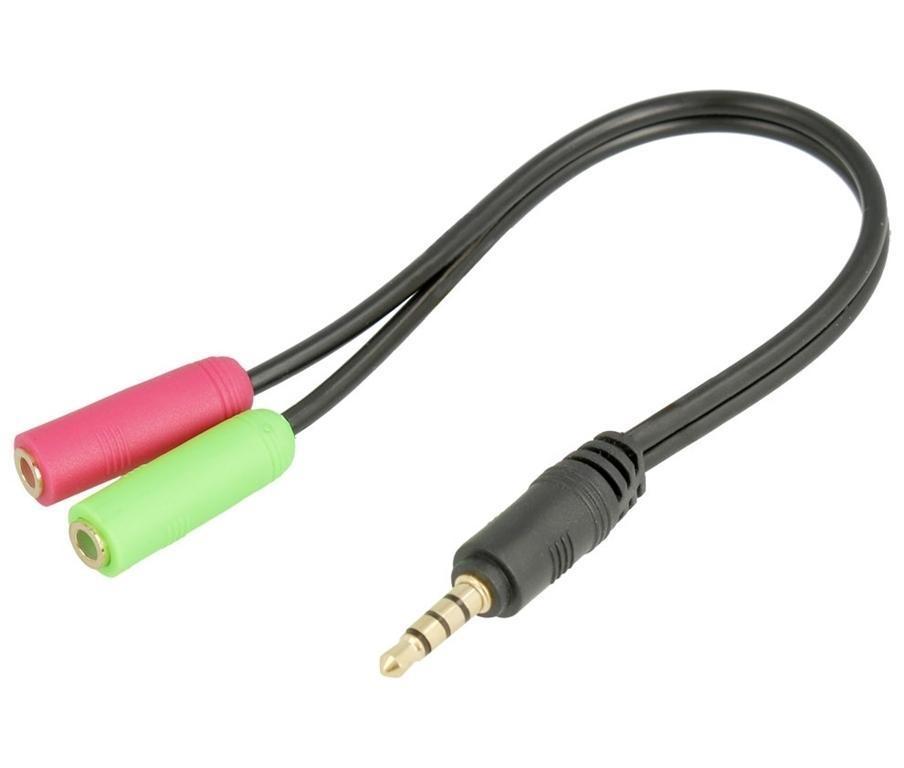 ADAPTADOR JACK MACHO A 2 JACK HEMBRA