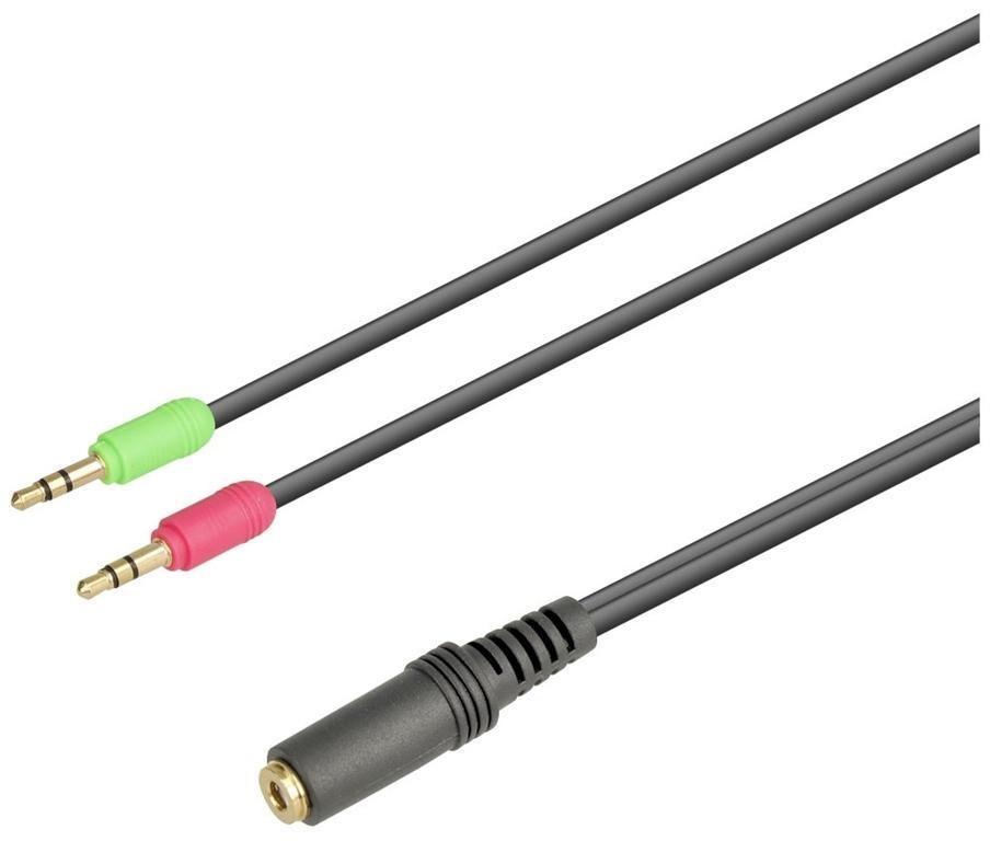 ADAPTADOR 2 X JACK MACHO A  JACK HEMBRA